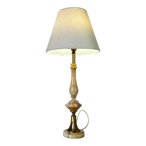 Vintage Italian Carved Alabaster Table Lamp