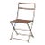 Antique Folding Iron Bistro Chair For Sale