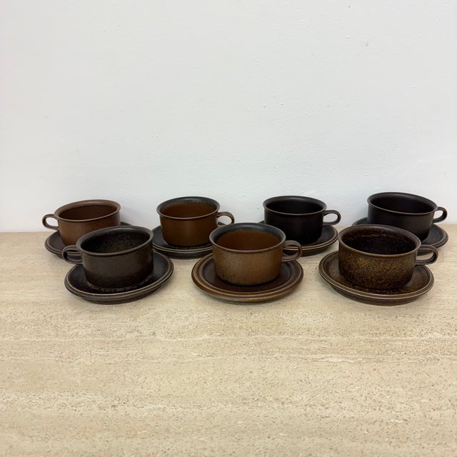 Cups by Ulla Procope for Arabia, 1970s, Set of 7 For Sale - Image 12 of 18