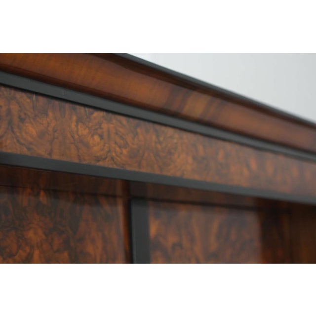 Biedermeier Armoire, Walnut Veneer and Full Columns, Austria, circa 1820 For Sale - Image 9 of 17