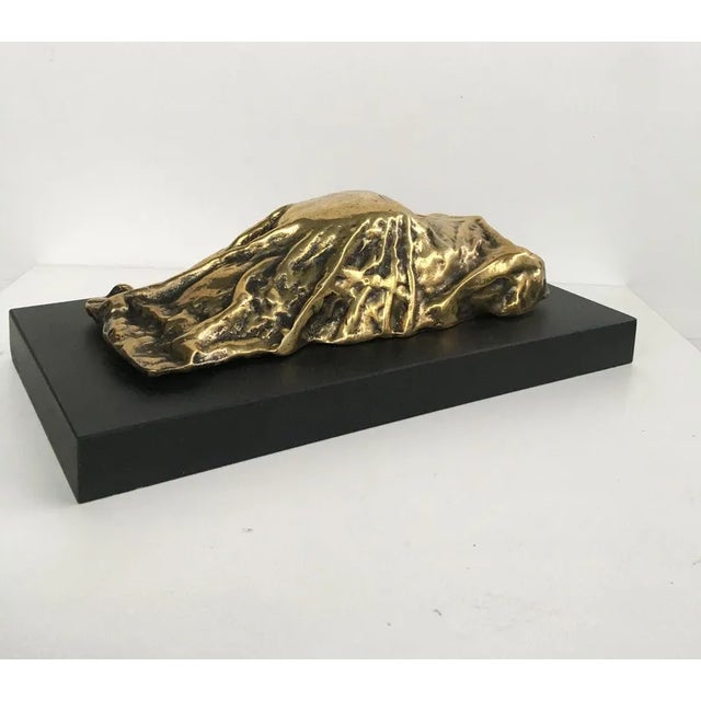 Metal Vintage Italian Bronze Abstract Sculpture by Furio Giovannacci, 1980 For Sale - Image 7 of 11