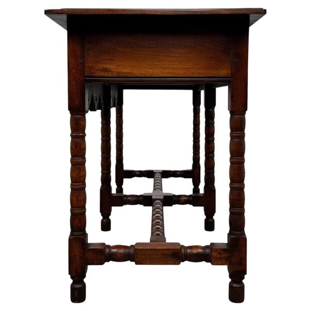 Antique Early 20th Century English Jacobean Oak Dresser Base For Sale - Image 10 of 12