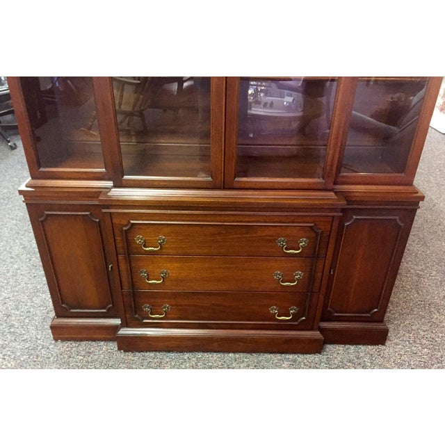 Vintage Galleries Mahogany Breakfront China Chairish