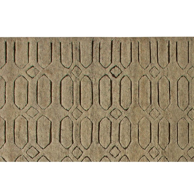 Oversized Modern Geometric Wool Rug by Doris Leslie Blau For Sale - Image 4 of 6