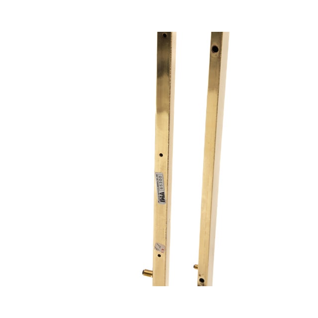 Design Institute America Dia Milo Baughman Brass Bar Serving Cart 1970s Signed For Sale - Image 12 of 12