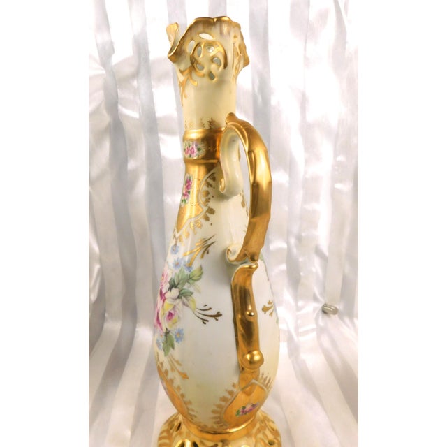 Ceramic 1930s Reinhold Schlegelmilch Vase or Jug With Reticulated Details For Sale - Image 7 of 11