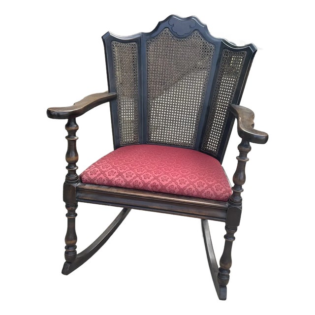 Early 20th Century Jacobean Revival Style Rocking Chair For Sale