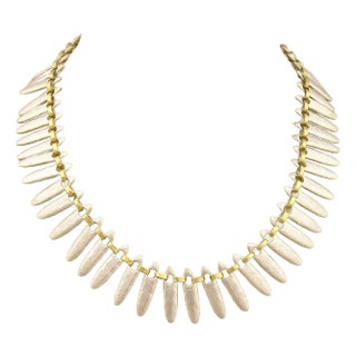 Gurhan Sunflower Sterling & 24k Gold Hammered Necklace For Sale