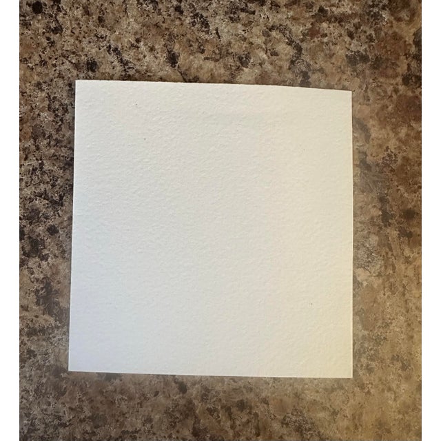 Coastal “Quiet Walk by the Sea” Signed Original Miniature Watercolor Beach Scene For Sale - Image 3 of 3