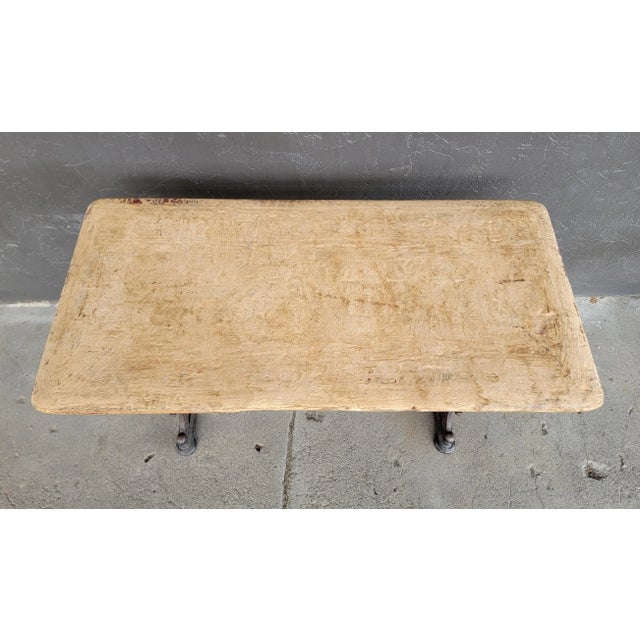 Antique Cast Iron Pub Table Circa. 1900 For Sale - Image 10 of 10