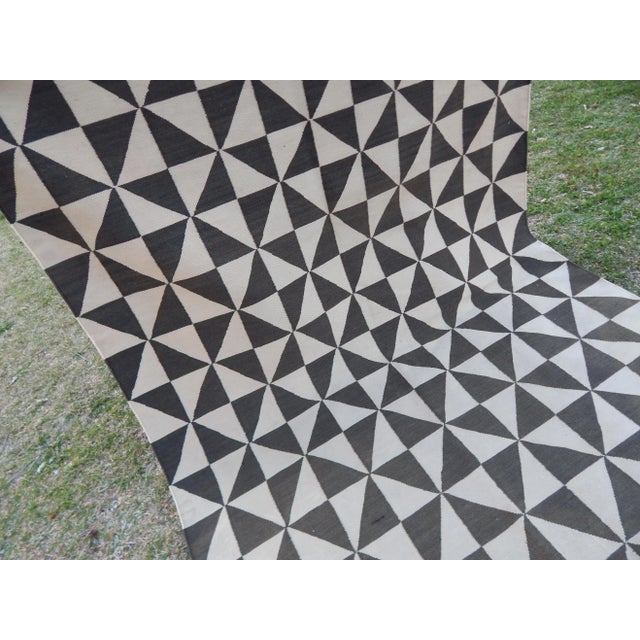 Native American 21st Century Navajo-Style Kilim 4'3" X 6'8" For Sale - Image 3 of 12