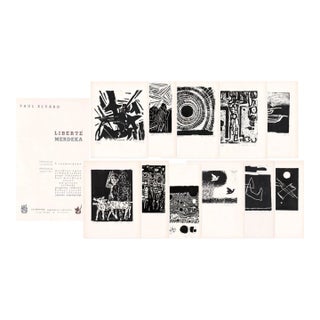 1967 Liberte Indonesian Portfolio of Linocuts - Set of Eleven For Sale