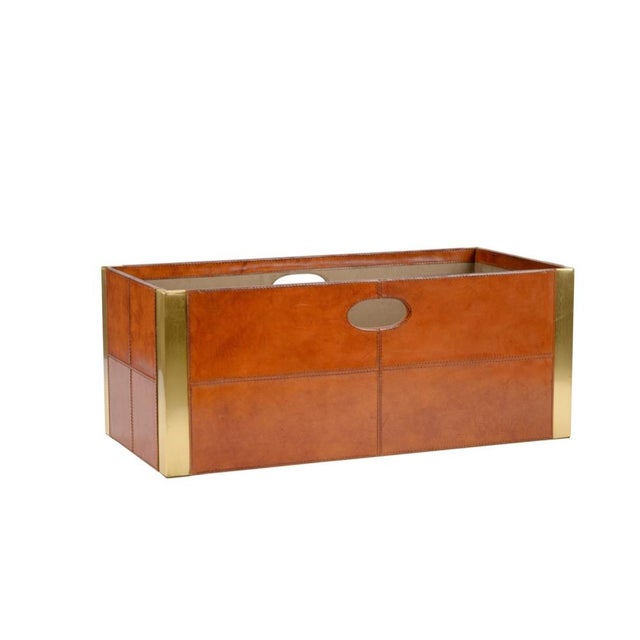 2020s Wildwood Ballard Leather Magazine Holder For Sale - Image 5 of 5