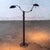 Metal Late 20th Century Postmodern Floor Lamp Model 2505 by Holtkotter Leuchten Twin Arm Black Metal For Sale - Image 7 of 18