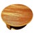 1950s Restored Mid-Century Five-Pole Rattan & Mahogany Coffee Table W/ Tri-Corner Base For Sale In Los Angeles - Image 6 of 10