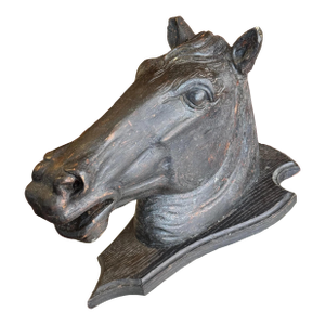 19th Century Wooden Horse Head Trade Sign