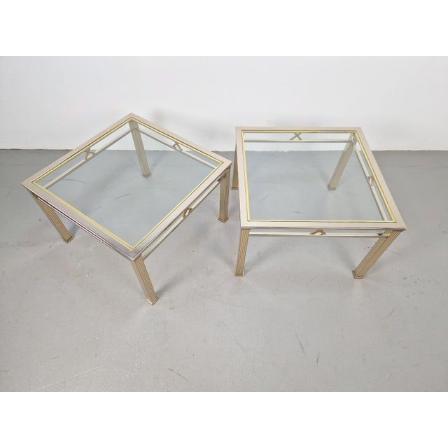 Coffee Table in Chrome and Brass from Fratelli Orsenigo, 1970s, Set of 2 For Sale - Image 11 of 12