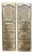 Vintage Hand-Carved Floral Double Door – Reclaimed Wooden Barn Door Statement Piece 77.75 For Sale