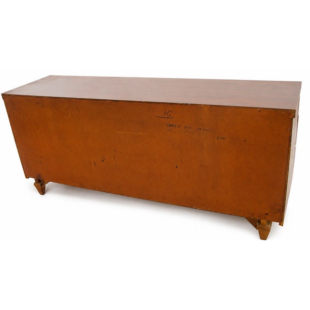 Chestnut American Mid Century 1960s Kent-Coffey “The Grandeur” Nine-Drawer Dresser For Sale - Image 8 of 9