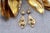 Gold Earrings with Applications and Reliefs, Set of 2 For Sale - Image 4 of 6