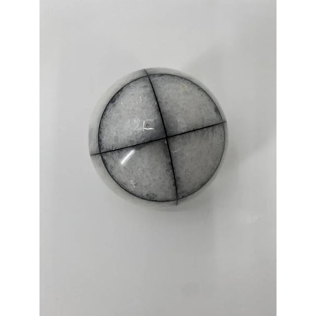 White Paperweight Table Object by Marmor Kugel from Up & Up, Italy, 1970s For Sale - Image 8 of 11