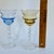 Glass Vintage Empoli Italian Art Glass Drinking Glasses – Set of 2 (Cobalt Blue & Amber) For Sale - Image 7 of 7
