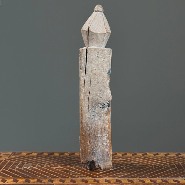 Pair of Antique Hand Carved Folk Art Figurative Remnants For Sale - Image 11 of 12
