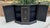 Black Lacquered Chinoiserie Handpainted Demi Lune Cabinet For Sale - Image 4 of 12
