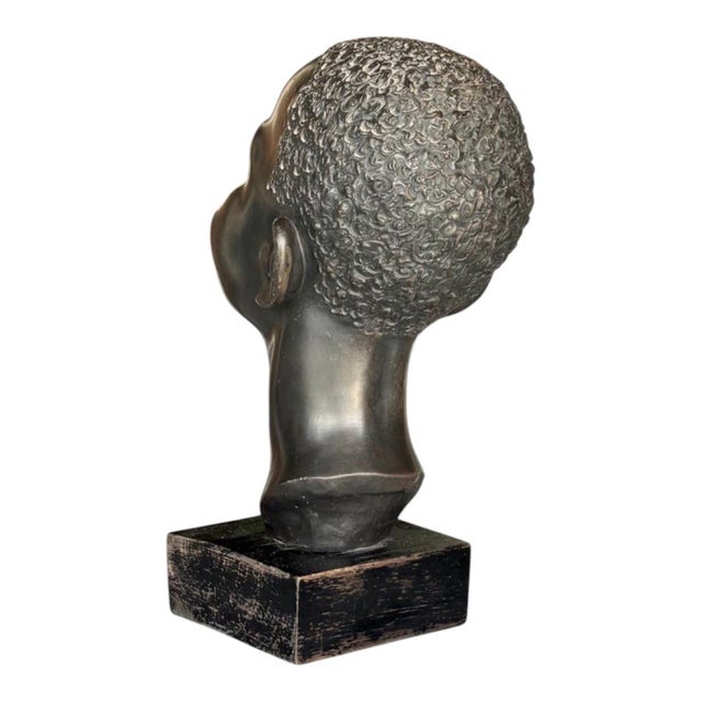 French Art Deco Decorative Bust, 1940s For Sale - Image 6 of 9