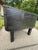 Rustic Black Painted Wood Tool Storage Bench Coffee Table For Sale - Image 12 of 13