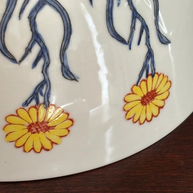 Mid-20th Century Japanese Import Porcelain Centerpiece Bowl For Sale - Image 10 of 18