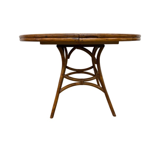Vintage Bamboo & Rattan 5-Piece Dinette Set For Sale In Philadelphia - Image 6 of 10