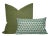 Modern Cadiz Emerald Pillow Cover, 12x20 Pillow For Sale - Image 3 of 4
