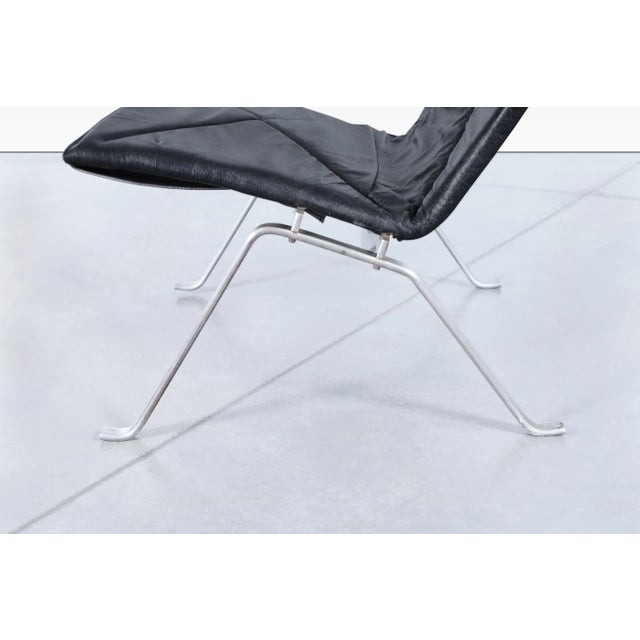 Mid-Century Pk22 Leather Lounge Chairs by Poul Kjaerholm for E. Kold Christensen For Sale - Image 10 of 12