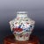W-26cm,H-26.6cm This product is a vintage blue and white porcelain jar with a hand-painted phoenix pattern, originating...