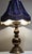 Mid-Century Modern Mid-Century German Table Lamp with Brass Base and Sequined Shade, 1950s For Sale - Image 3 of 10