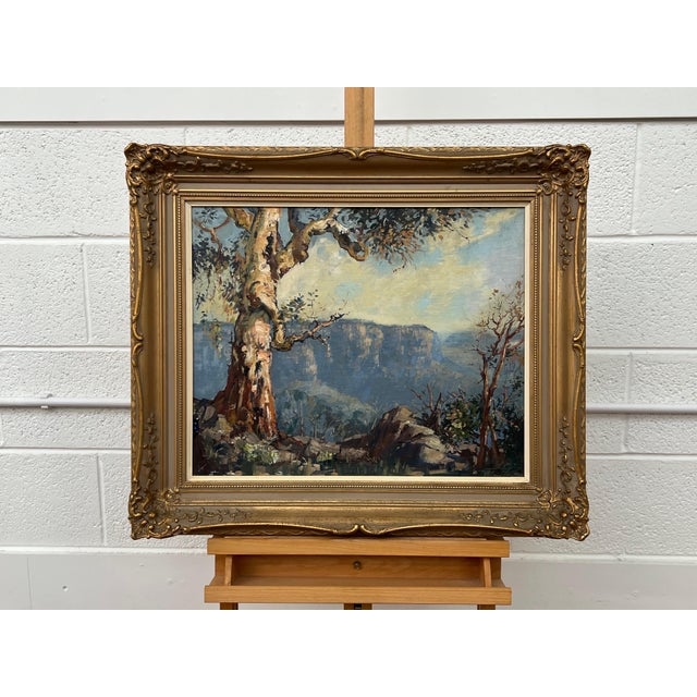 Three Sisters in Blue Mountains, New South Wales Australia by Australian Artist 1962 For Sale - Image 13 of 18