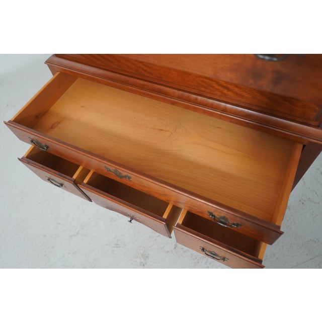 Dr Dimes Cherry Flat Top 2 Piece Highboy For Sale - Image 4 of 17