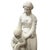 Charming white marble sculpture made in Italy in the 19th Century. The central focus is a graceful mother, draped in...