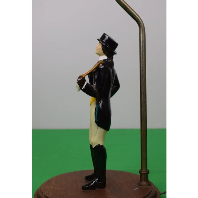 Black Mid 20th Century Huntswoman Lamp W/ Shade For Sale - Image 8 of 10