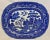 Antique Allerton’s Ltd Blue Willow Serving Platter Made in England - Circa 1830’s For Sale - Image 12 of 12