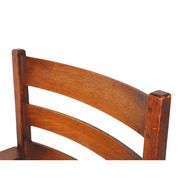Art and Crafts Mission Rocking Chairs by L and Jg Stickley Circa 1900's For Sale - Image 12 of 12