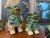 Mid 20th Century Vintage Mid-Century Ceramic Polychrome Foo Dogs - Set of 4 For Sale - Image 5 of 8