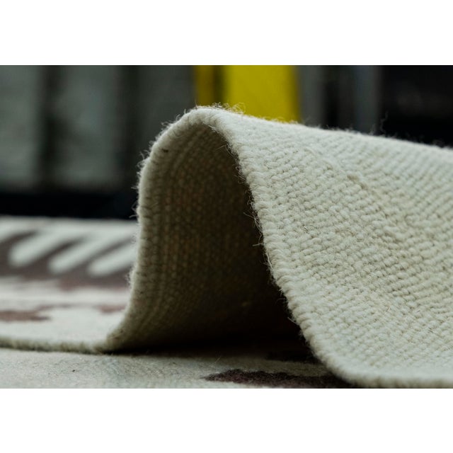 Chocolate Turkish Kilim Oriental Handmade Flatweave 8'2" x 10'4" #18145 For Sale - Image 8 of 8