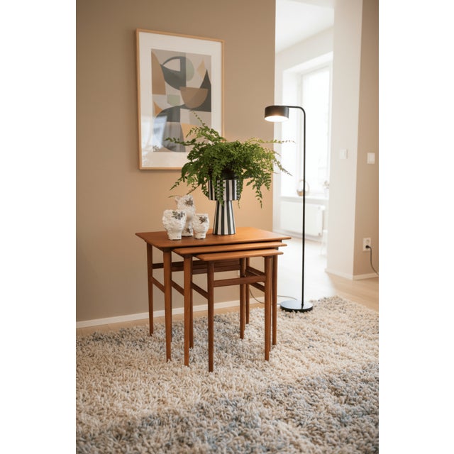 Vintage Danish Nesting Tables, 1960s, Set of 3 For Sale - Image 10 of 16