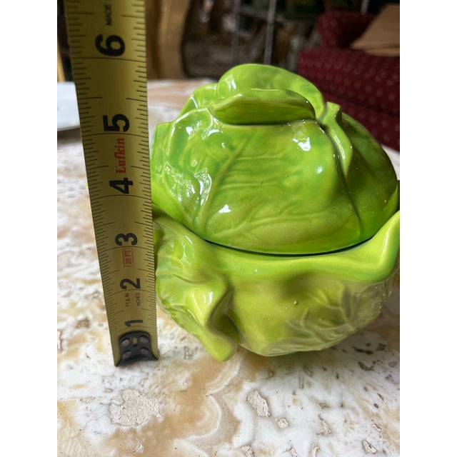1980s Vintage Ceramic Holland Cabbage Bowl With Matching Lid For Sale - Image 5 of 8