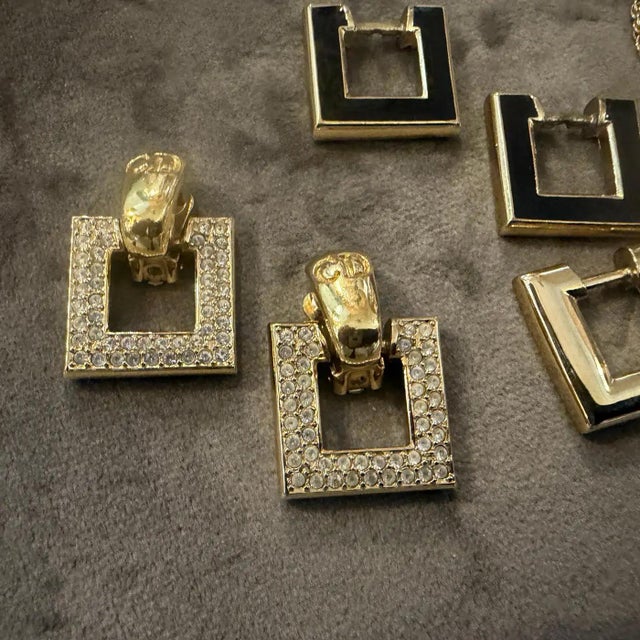 1980s Costume Jewelry Interchangeable Earrings and Necklace by Christian Dior 1 For Sale - Image 18 of 18