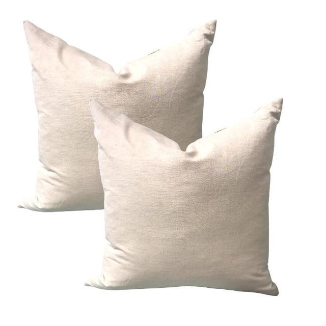 Pair of 24'' Ann Gish Majorelle Leaf Pillows For Sale - Image 4 of 8