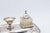 Silver Inkwell with Cut Glass Tanks, Set of 8, in Good conditions.