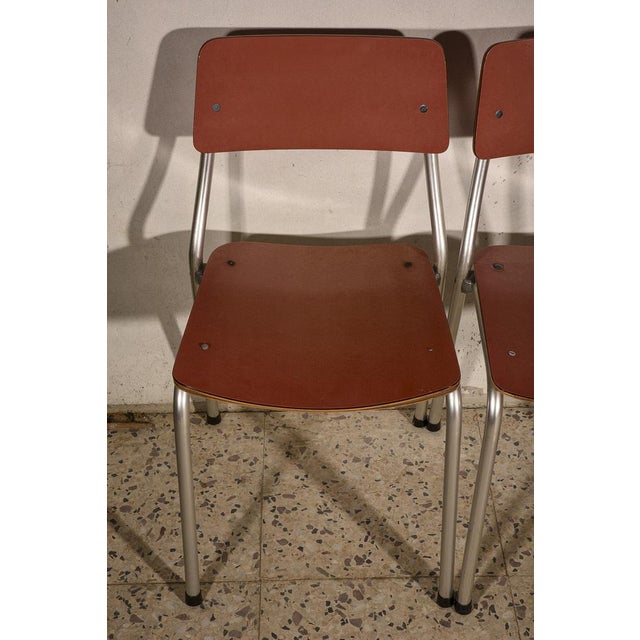Italian Pink Formica & Aluminium Chair, 1950s For Sale - Image 15 of 18
